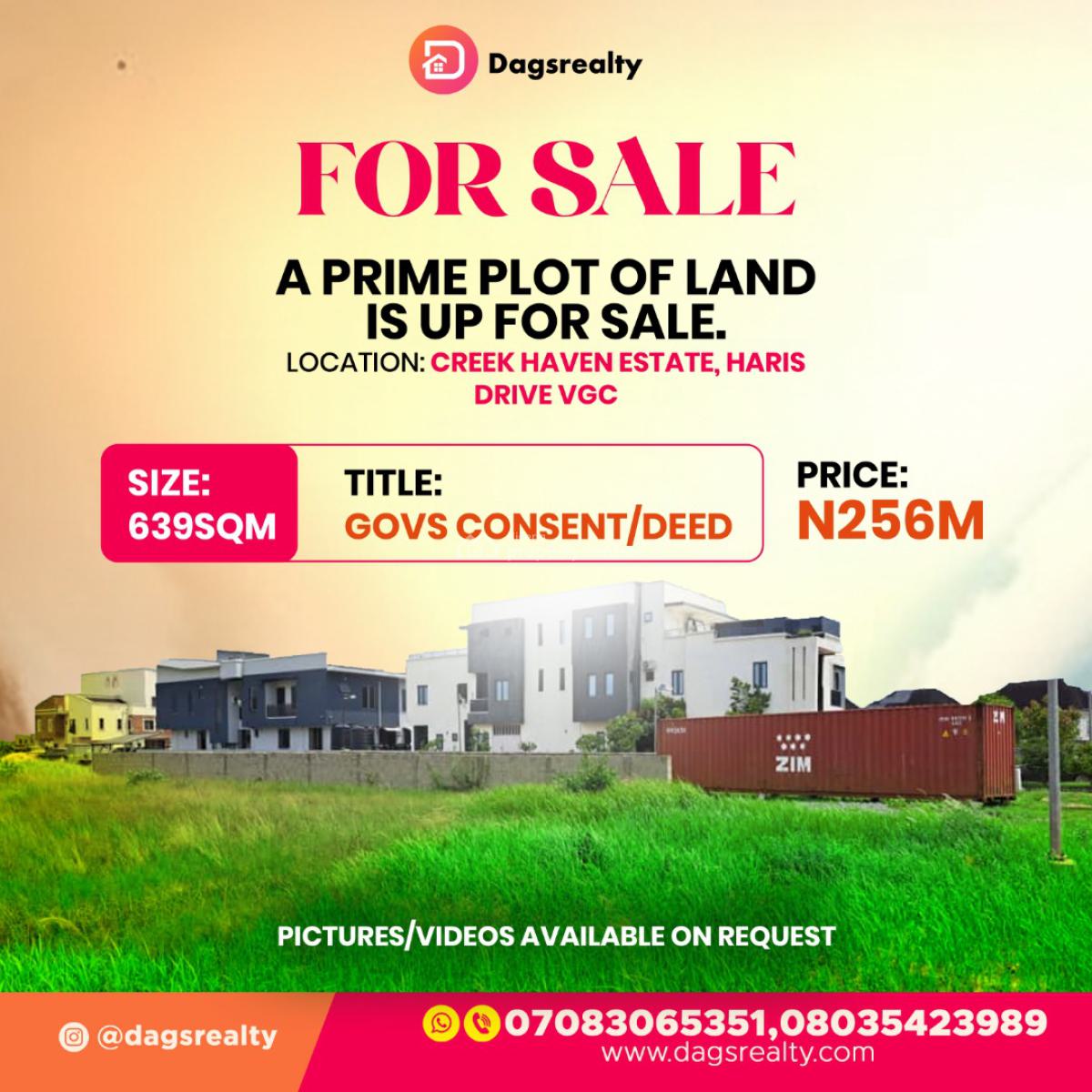Fully Serviced Plot of Land, Harris Drive, Lekki, Lagos, Residential Land for Sale
