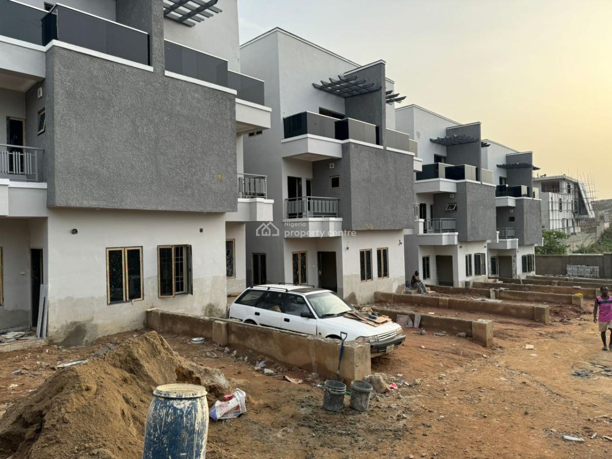 Brand New 4 Bedroom Terrace with 1room Bq, Guzape District, Abuja, Terraced Duplex for Sale