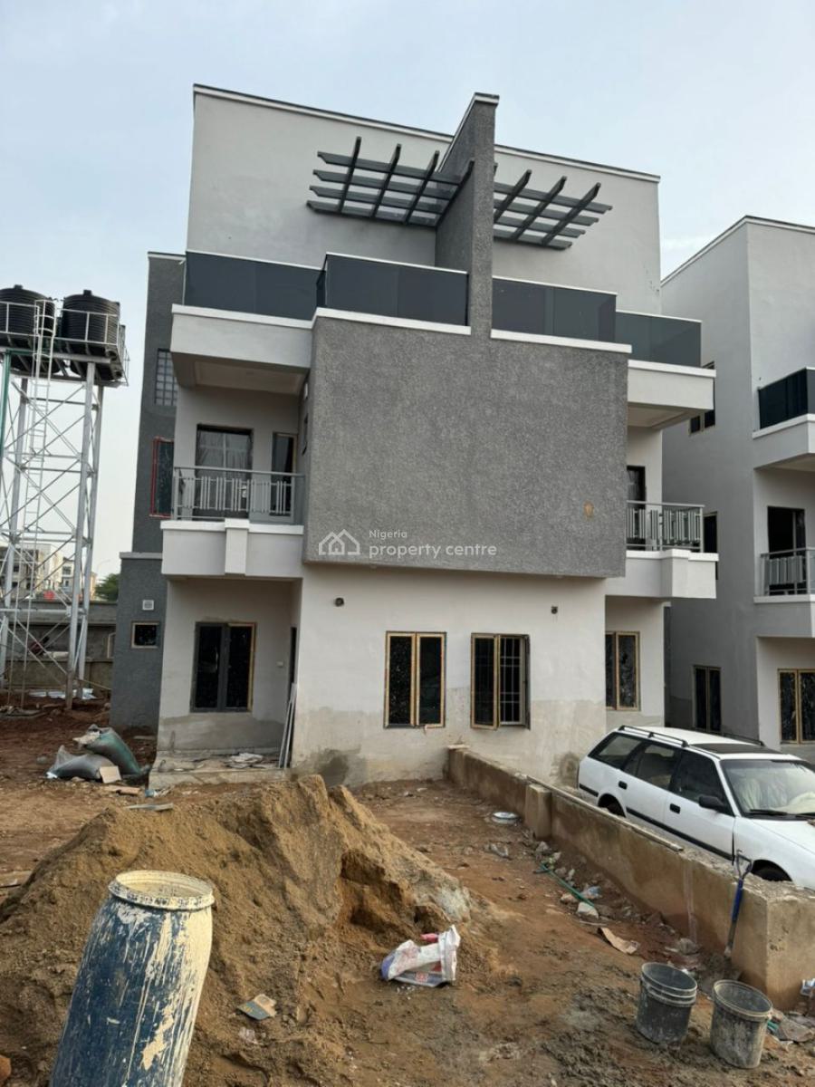 Brand New 4 Bedroom Terrace with 1room Bq, Guzape District, Abuja, Terraced Duplex for Sale