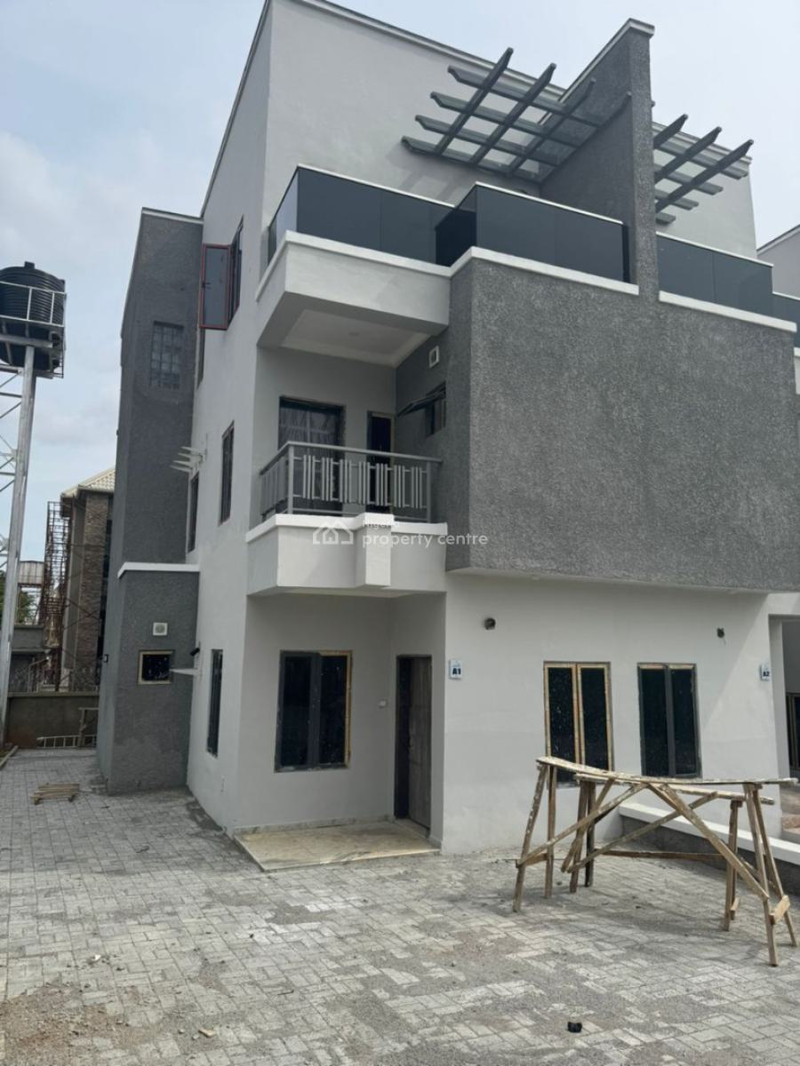 Brand New 4 Bedroom Terrace with 1room Bq, Guzape District, Abuja, Terraced Duplex for Sale