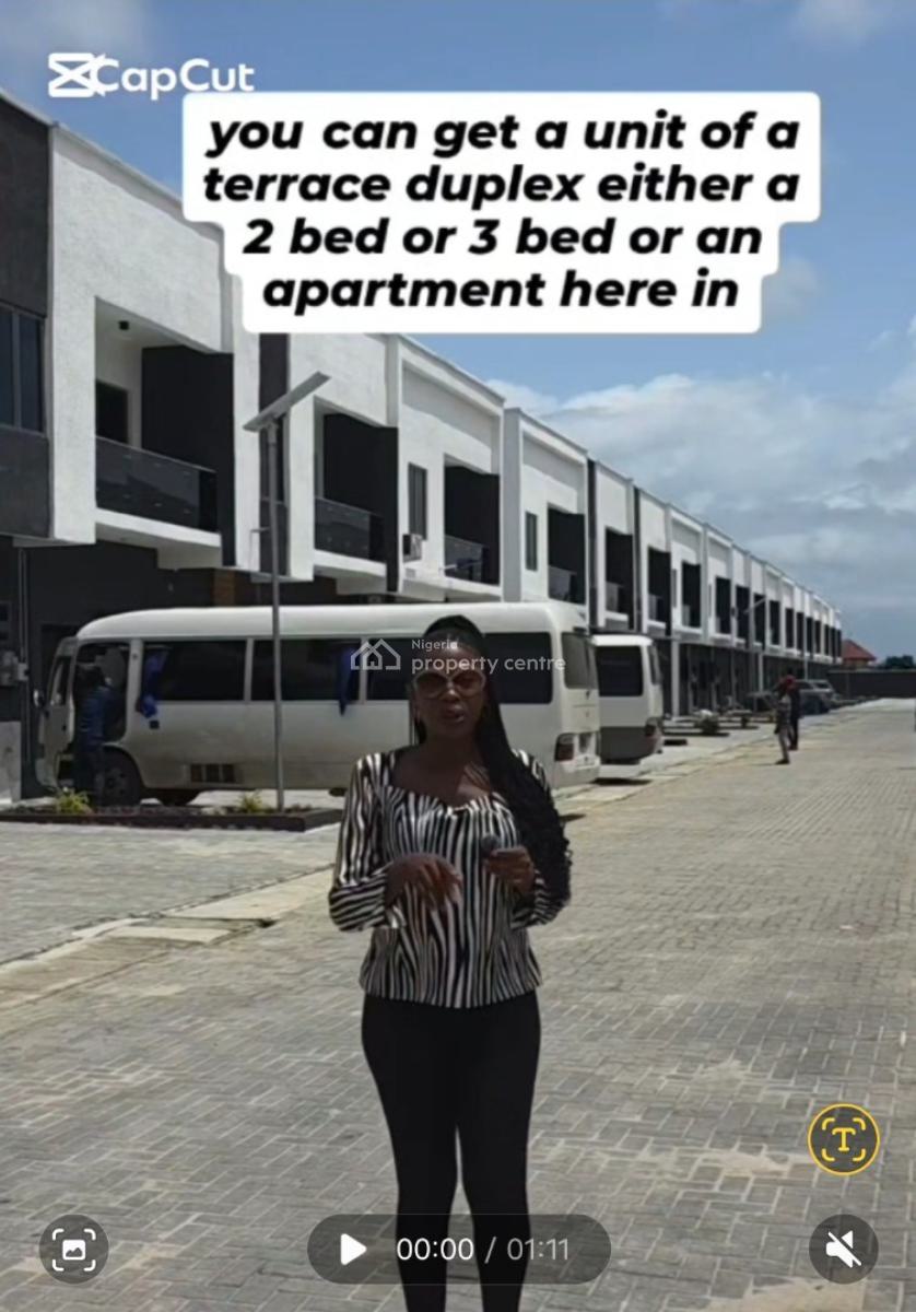 3 Bed Terrace Duplex with Solar in Ajah, Ajah, Sangotedo, Ajah, Lagos, Terraced Duplex for Sale