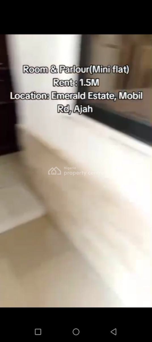 Mini Flat, Mobil Road, Ajah, Lagos, Mini Flat (room and Parlour) for Rent