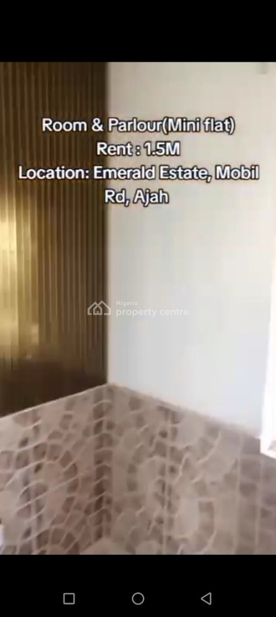 Mini Flat, Mobil Road, Ajah, Lagos, Mini Flat (room and Parlour) for Rent