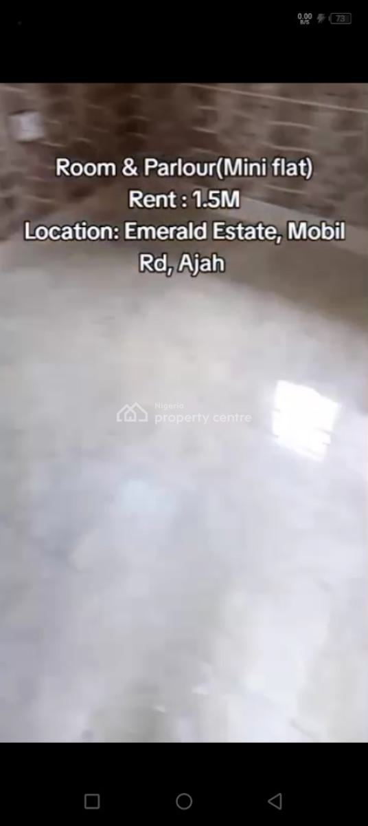 Mini Flat, Mobil Road, Ajah, Lagos, Mini Flat (room and Parlour) for Rent