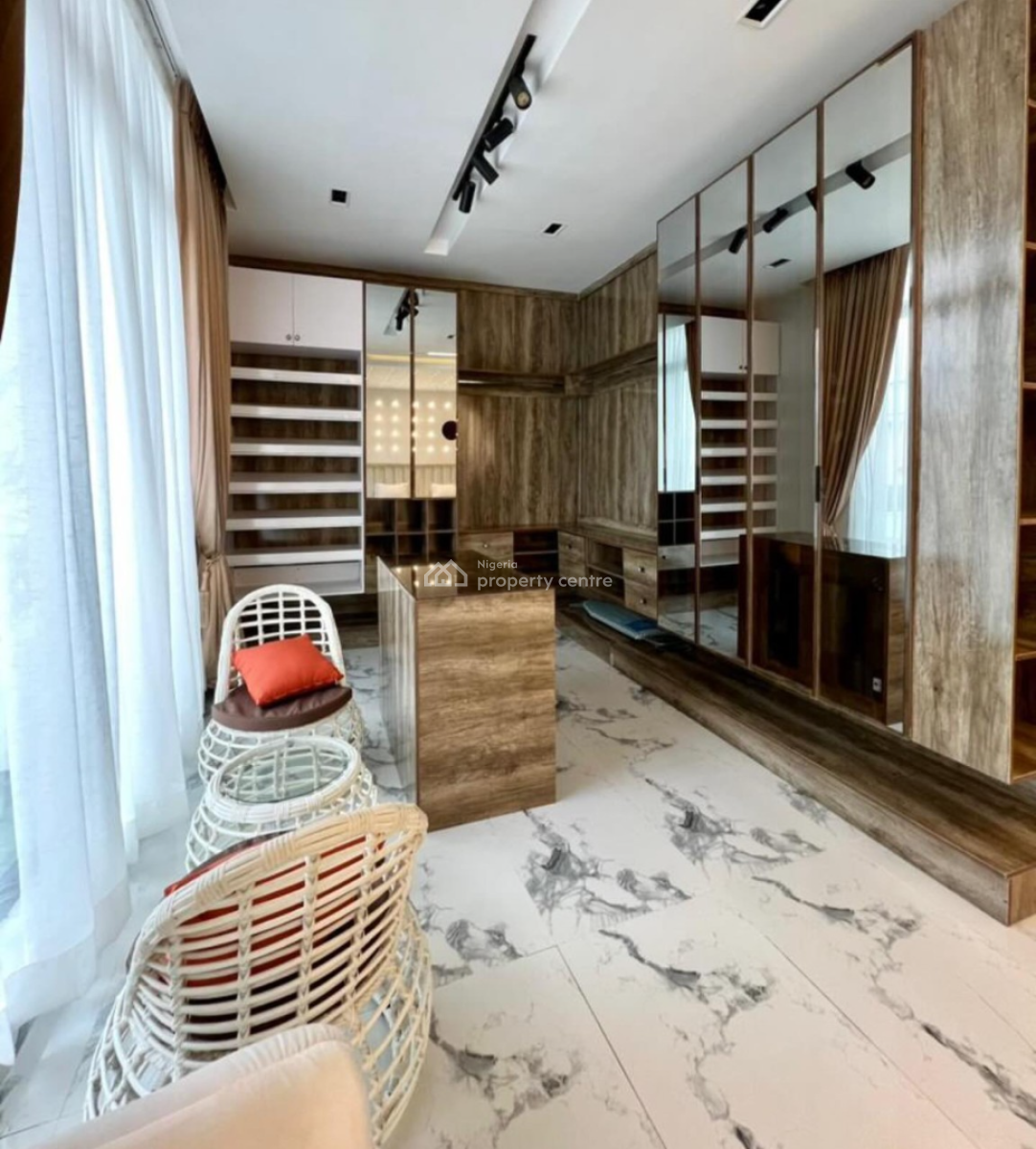 5 Bedrooms Detatched  with Bq and Pool, Chevron, Lekki, Lagos, Detached Duplex for Rent