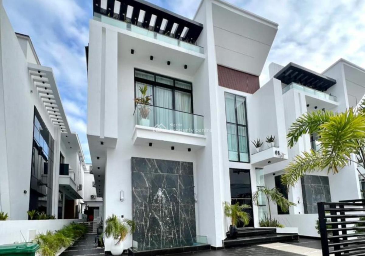 5 Bedrooms Detatched  with Bq and Pool, Chevron, Lekki, Lagos, Detached Duplex for Rent