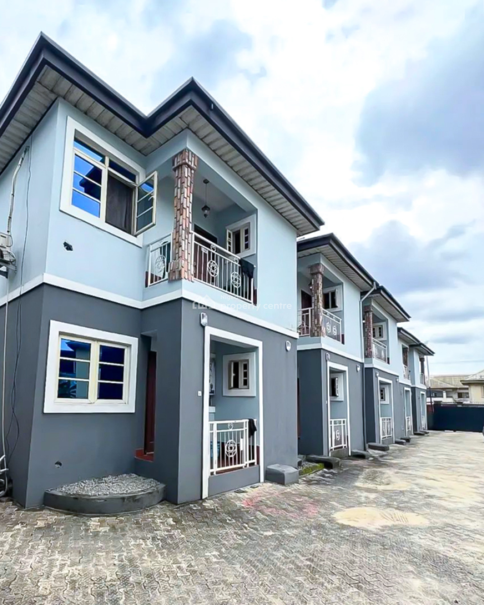Standard 9 Units of 2 Bedroom Duplex on 3 Plots of Land, Eliozu, Port Harcourt, Rivers, Terraced Duplex for Sale