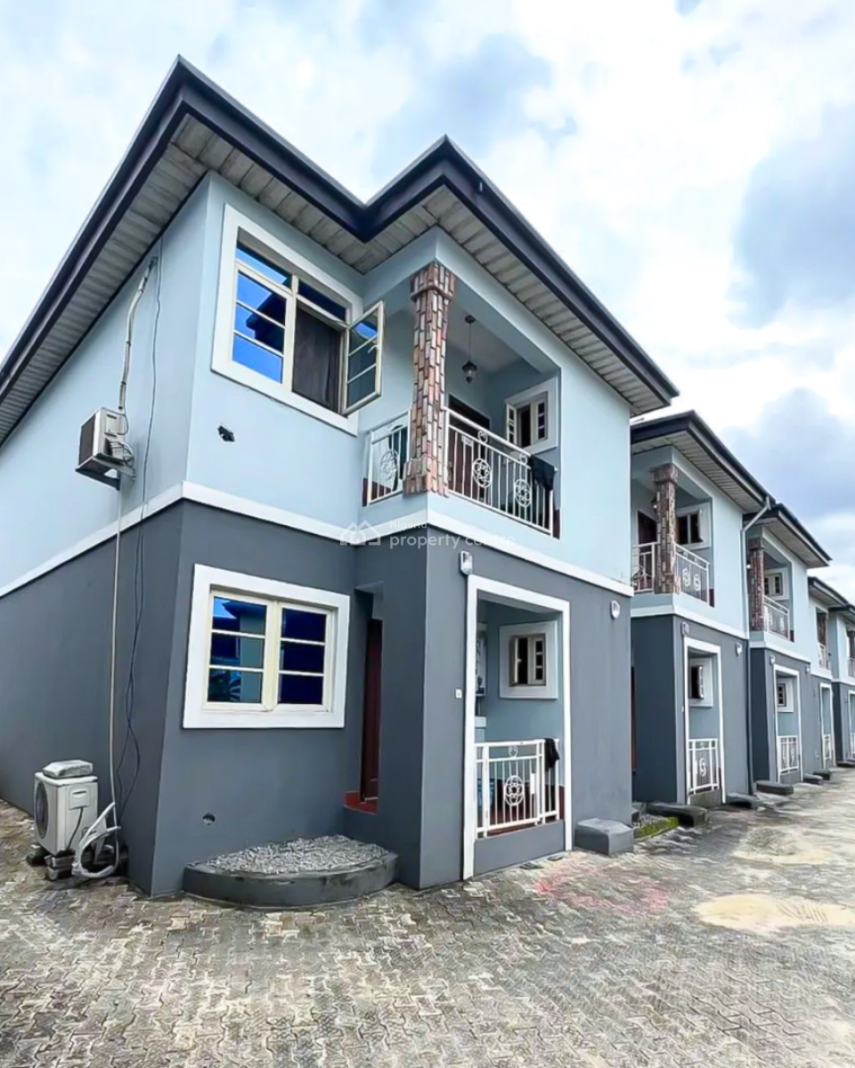 Standard 9 Units of 2 Bedroom Duplex on 3 Plots of Land, Eliozu, Port Harcourt, Rivers, Terraced Duplex for Sale