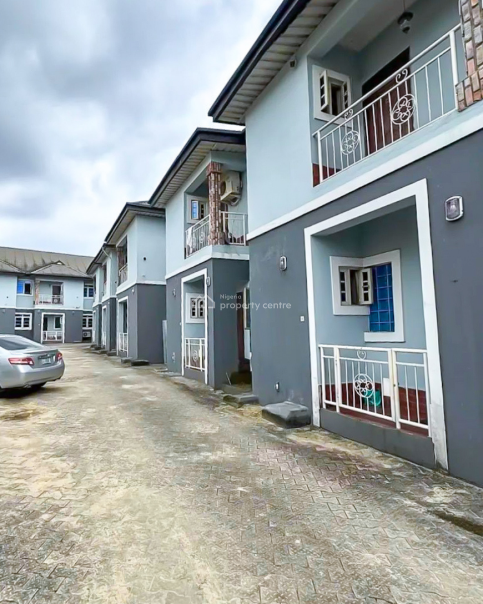Standard 9 Units of 2 Bedroom Duplex on 3 Plots of Land, Eliozu, Port Harcourt, Rivers, Terraced Duplex for Sale
