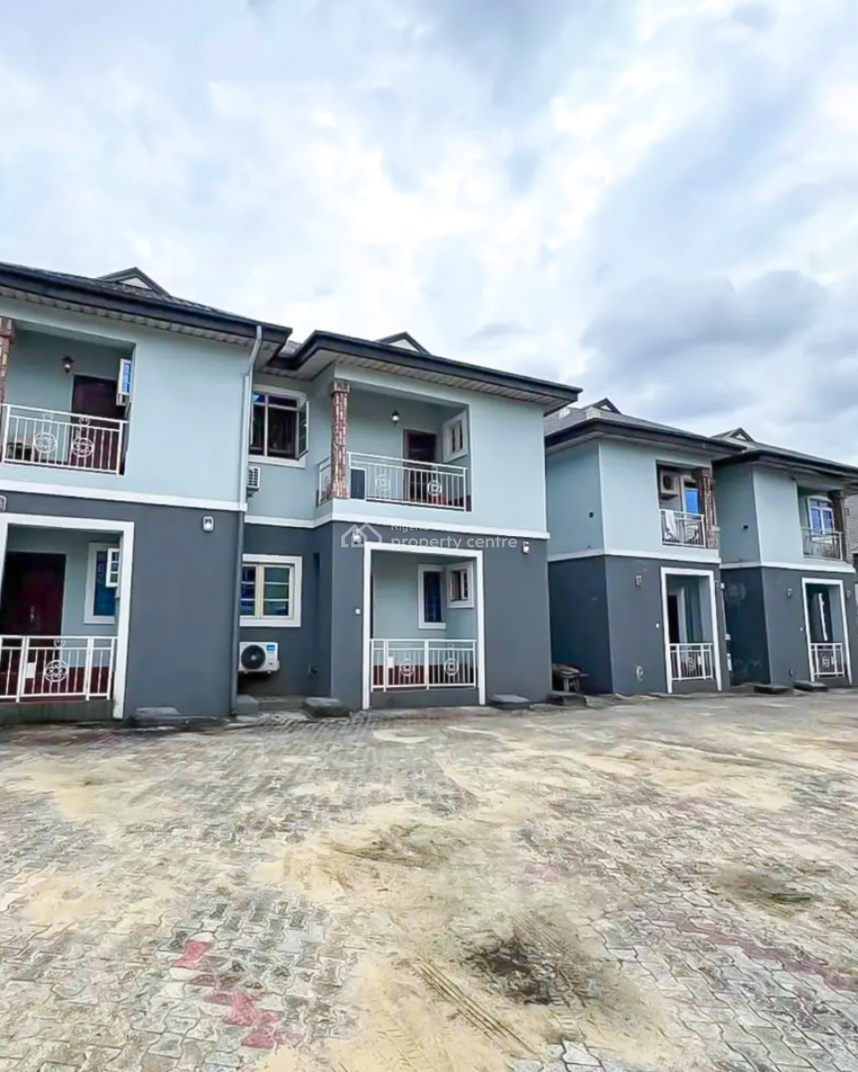 Standard 9 Units of 2 Bedroom Duplex on 3 Plots of Land, Eliozu, Port Harcourt, Rivers, Terraced Duplex for Sale