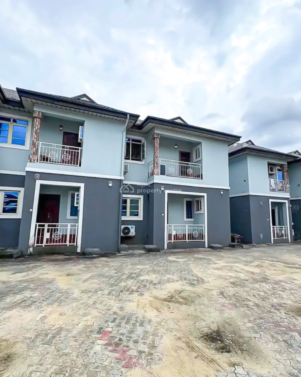 Standard 9 Units of 2 Bedroom Duplex on 3 Plots of Land, Eliozu, Port Harcourt, Rivers, Terraced Duplex for Sale