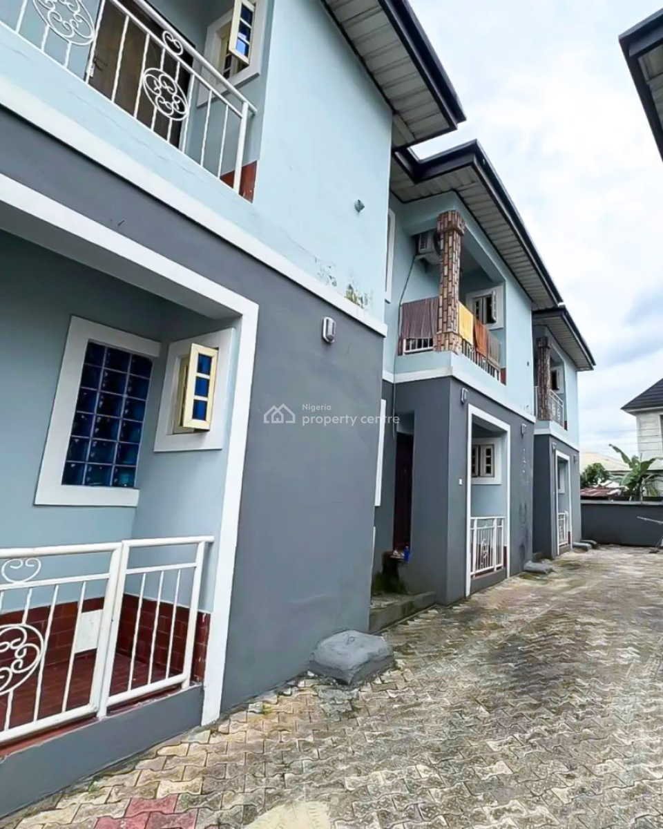 Standard 9 Units of 2 Bedroom Duplex on 3 Plots of Land, Eliozu, Port Harcourt, Rivers, Terraced Duplex for Sale
