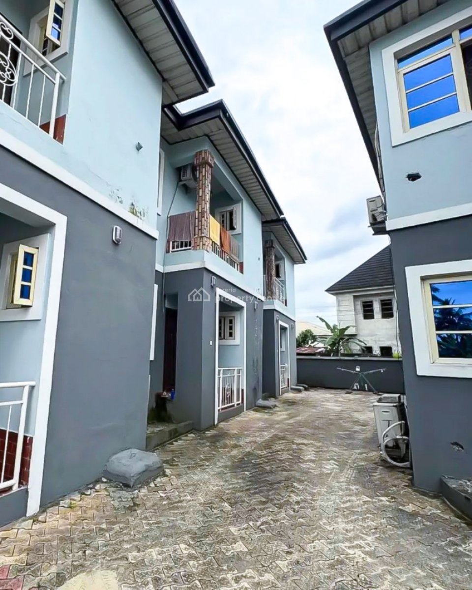 Standard 9 Units of 2 Bedroom Duplex on 3 Plots of Land, Eliozu, Port Harcourt, Rivers, Terraced Duplex for Sale
