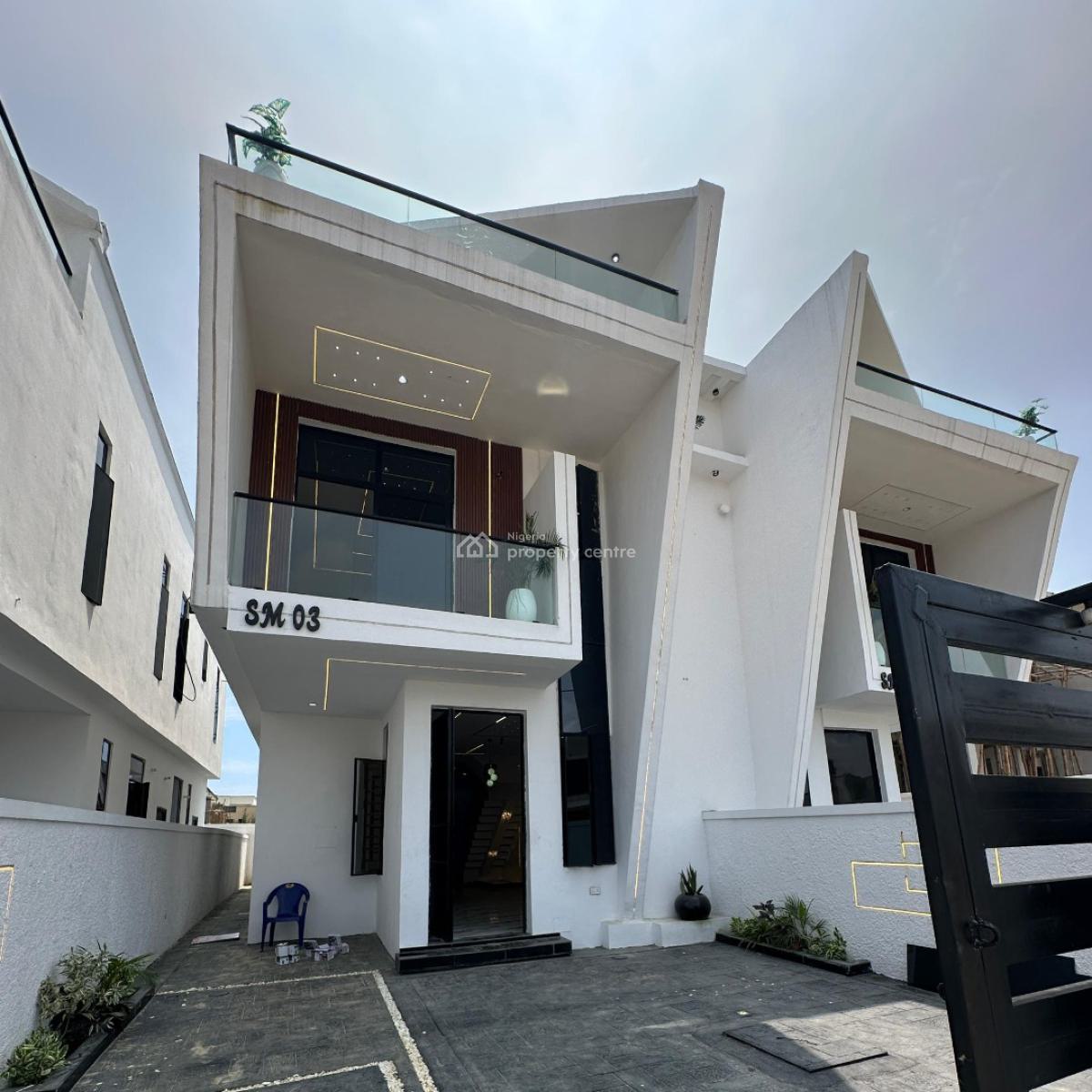 Outstanding Spacious 4 Bedroom Semi-detached Duplex with Bq, Ikota, Lekki, Lagos, Semi-detached Duplex for Sale