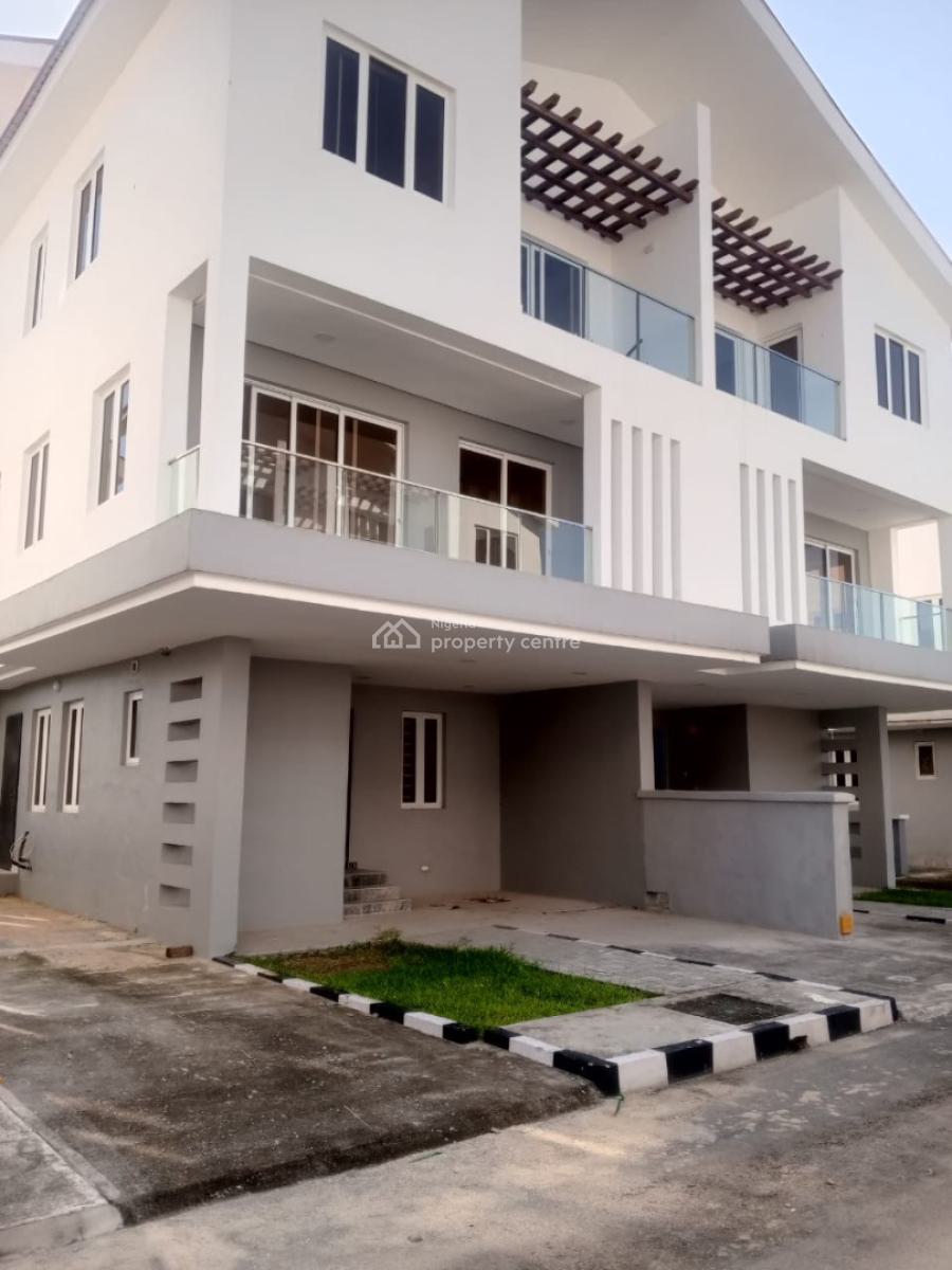 Nice 5 Bedroom Duplex Semi Detached Self Compound Twin Lakes Estate, Twin Lakes Estate Chevron, Lekki, Lagos, Semi-detached Duplex for Rent