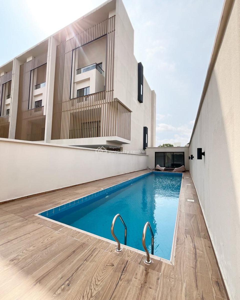 Newly Built Waterfront 5 Bedroom Terrace Triplex, Banana Island, Ikoyi, Lagos, Terraced Duplex for Rent