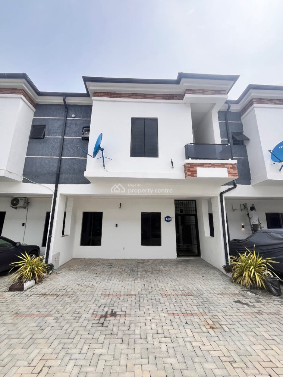 Spacious 4-bedroom Terrace Duplex with Bq in a Secure Luxury Estate, Harris Drive, Vgc, Lekki, Lagos, Terraced Duplex for Sale