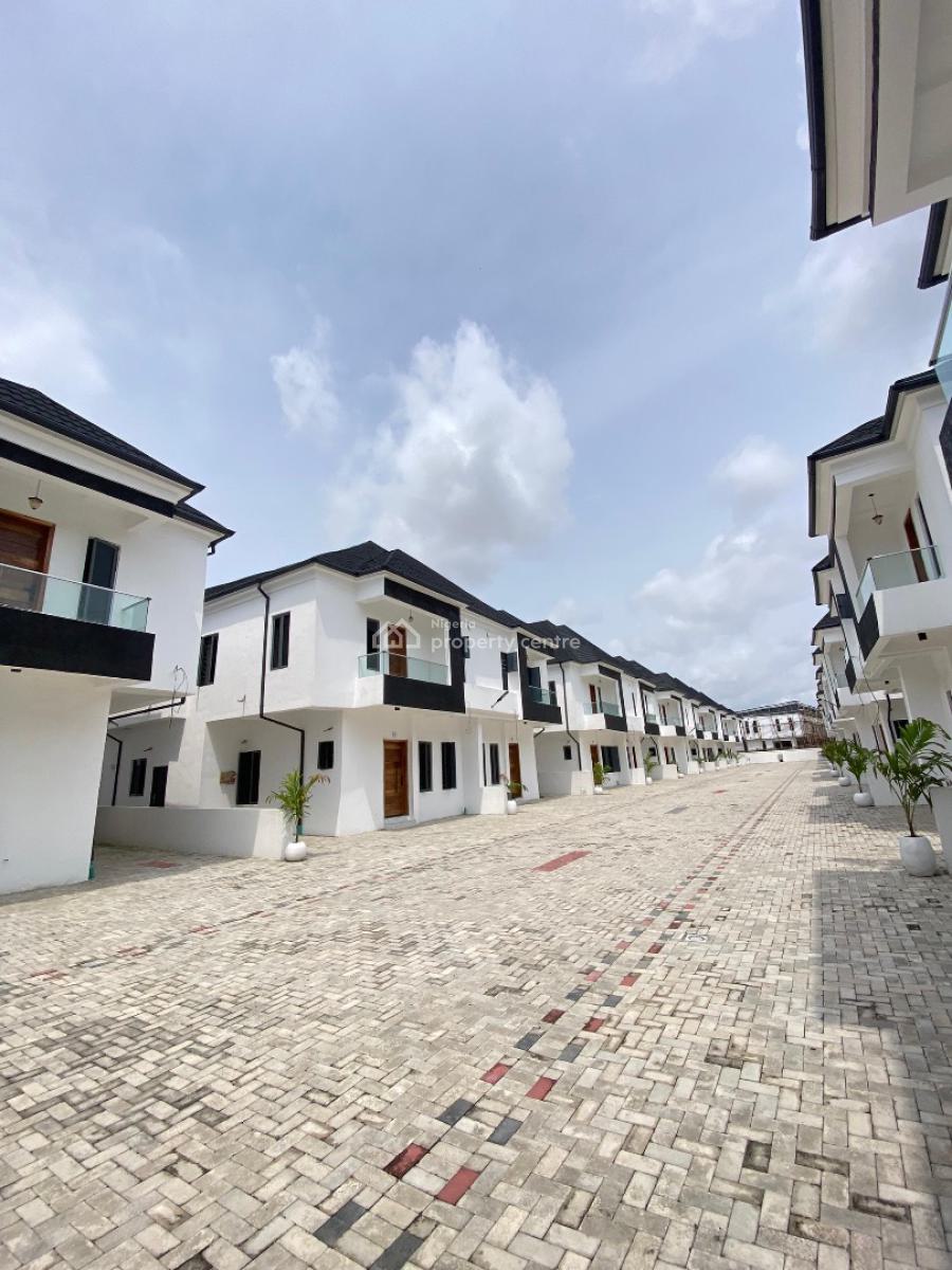 Modern 4-bedroom Semi-detached Duplex with Bq in a Secured Estate, Harris Drive, Vgc, Lekki, Lagos, Terraced Duplex for Sale