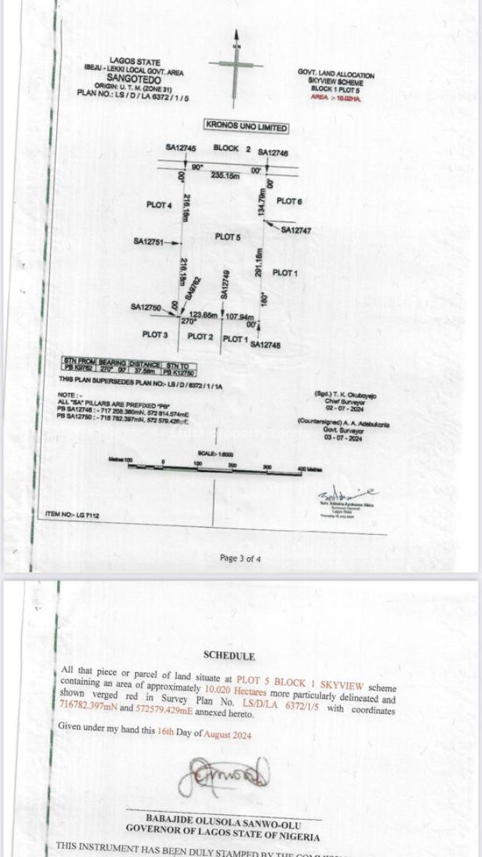 150 Plots, Skyville, Sangotedo, Ajah, Lagos, Mixed-use Land for Sale