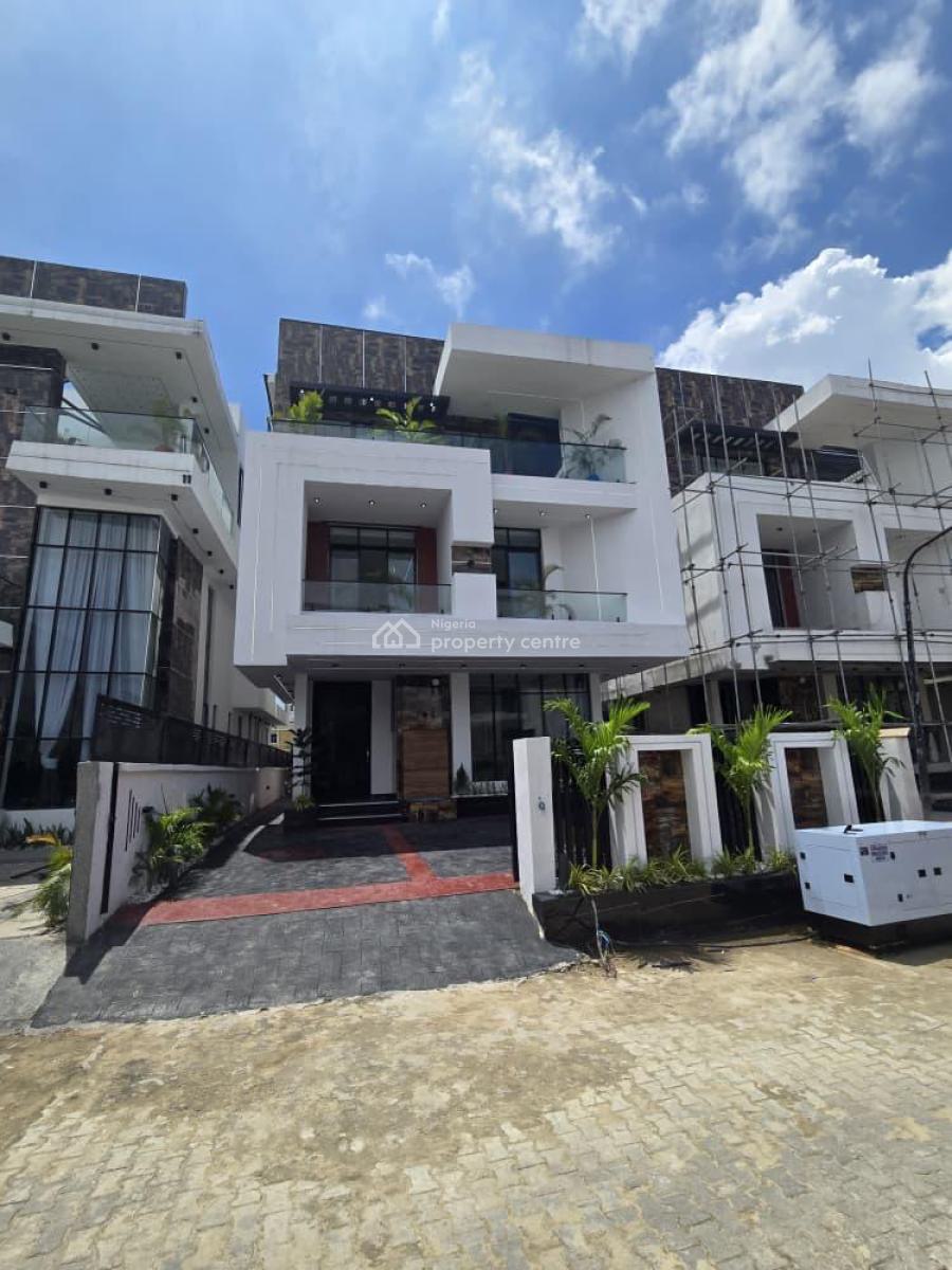 Modern and Spacious 5 Bedroom Detached with Bq, Pool, Patio & Rooftop, Chevron, Lekki, Lagos, Detached Duplex for Sale