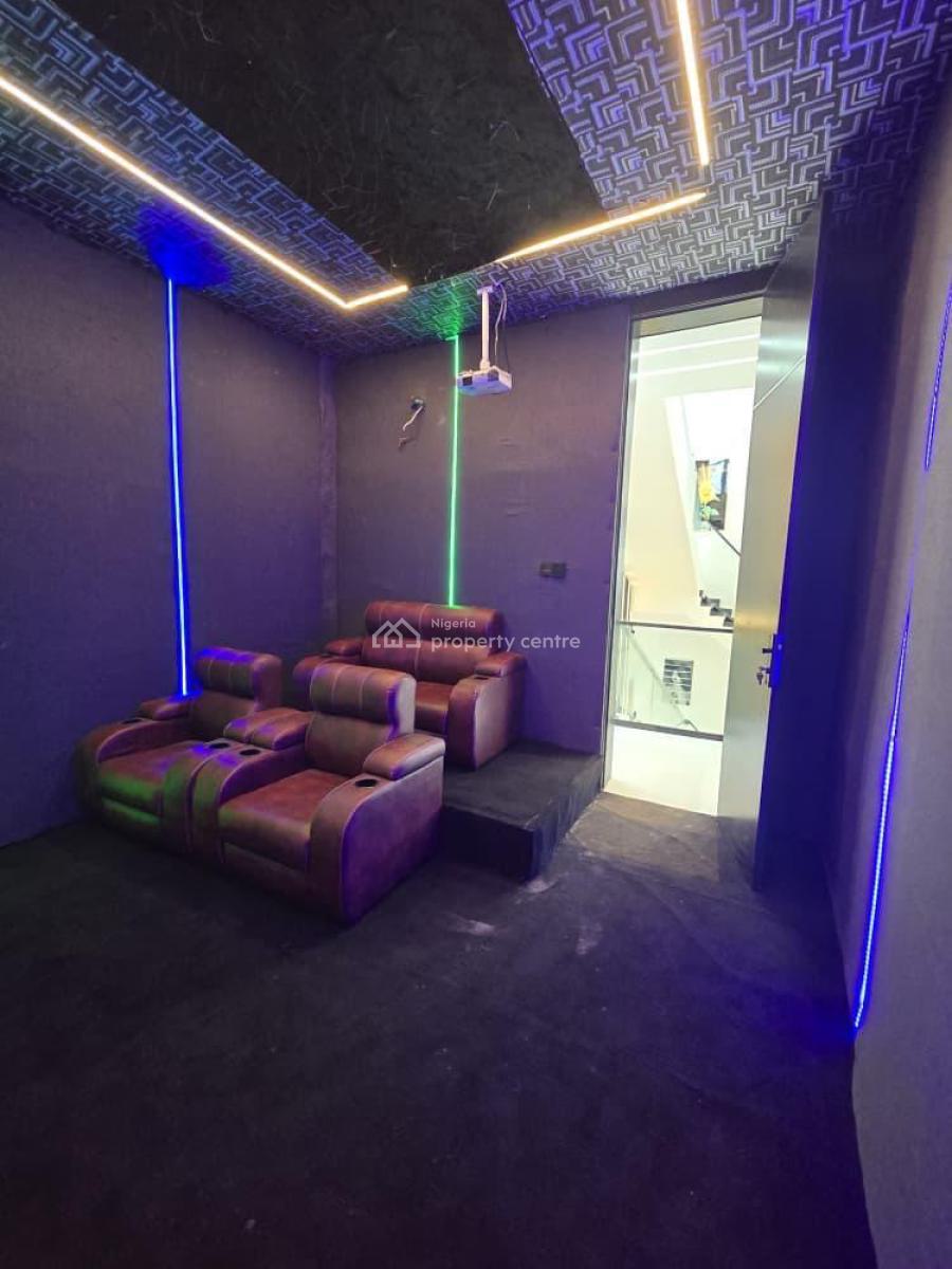 Modern and Spacious 5 Bedroom Detached with Bq, Pool, Patio & Rooftop, Chevron, Lekki, Lagos, Detached Duplex for Sale