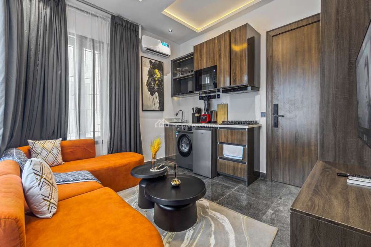 Lovely One Bedroom Smart Home with Inbuilt Speaker,massive Balcony,gam, Off Admiralty Way, Lekki Phase 1, Lekki, Lagos, Flat / Apartment Short Let