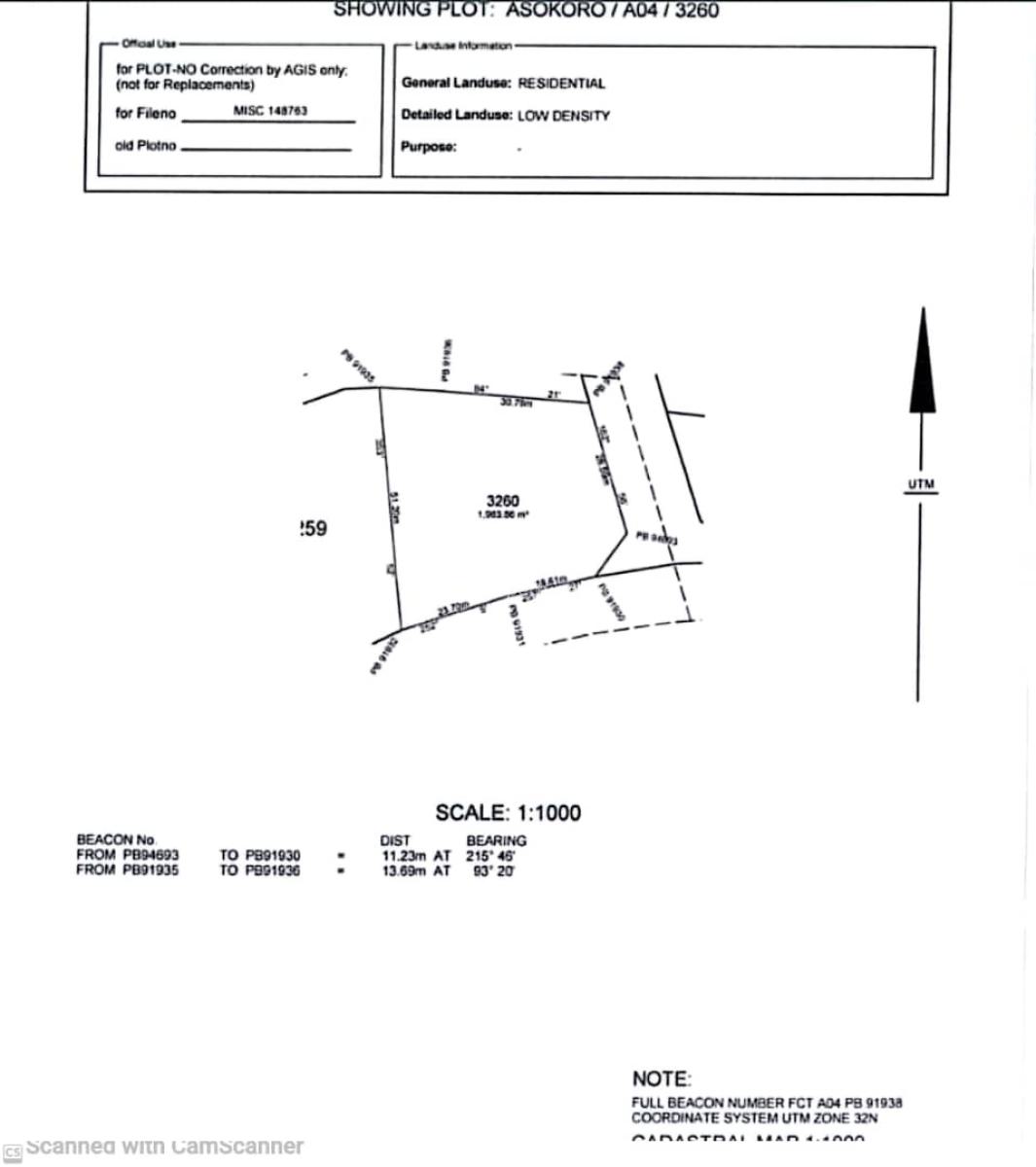 Plot of Land, Asokoro District, Abuja, Residential Land for Sale