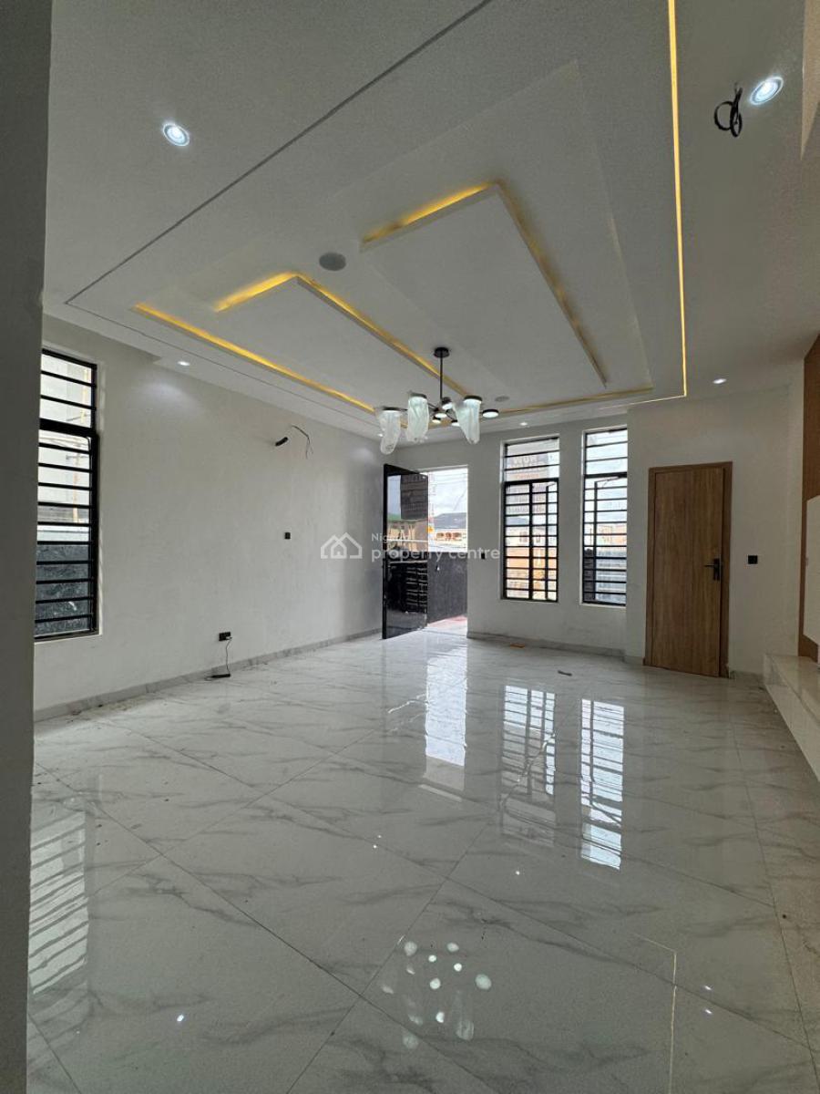 Self Compound 4bedroom Semi Detached Duplex with a Bq Partially Servic, Ikota, Lekki, Lagos, Semi-detached Duplex for Sale