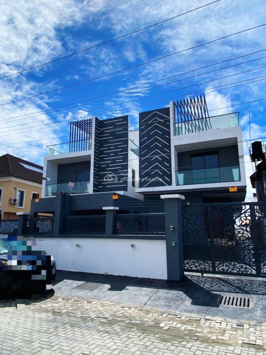 Majestic 5 Bedroom Detached Duplex with Rooftop Lounge, Swimming Pool, Close Proximity to Mega Chicken, Blackbell, Ikota, Lekki, Lagos, Detached Duplex for Sale