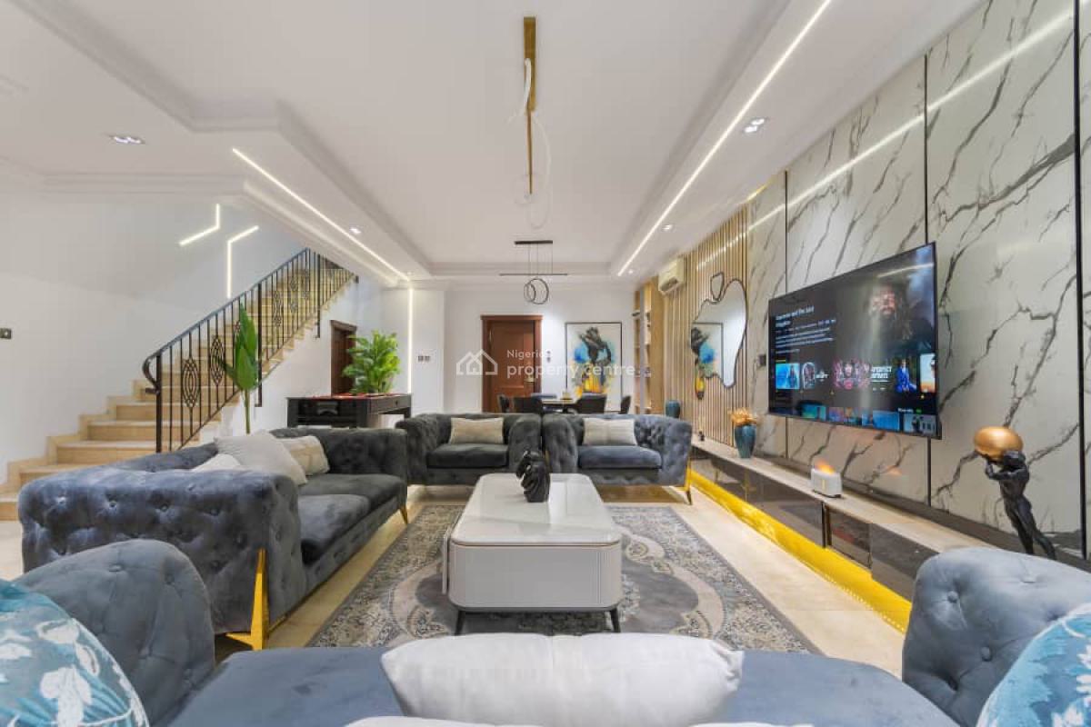 2 Units of Luxury 4 Bedroom Terraces with Swimming Pool,gym,ps5,snooke, Michael Olawale Cole Drive, Lekki Phase 1, Lekki, Lagos, Flat / Apartment Short Let