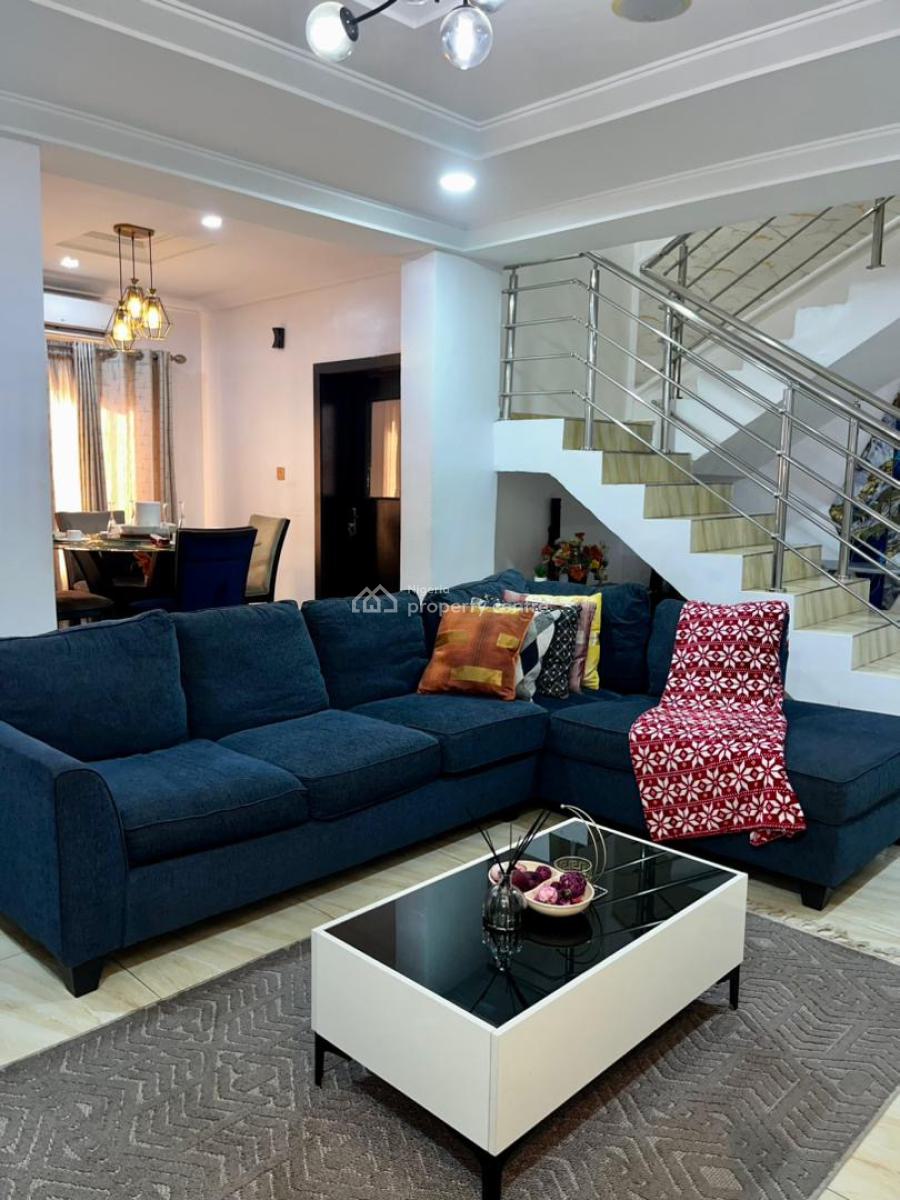 5 Bedroom Semi Detached with Snooker Board, Admiral Gabriel Okon Str, Spring Bay Estate, Lekki Phase 1, Lekki, Lagos, House Short Let