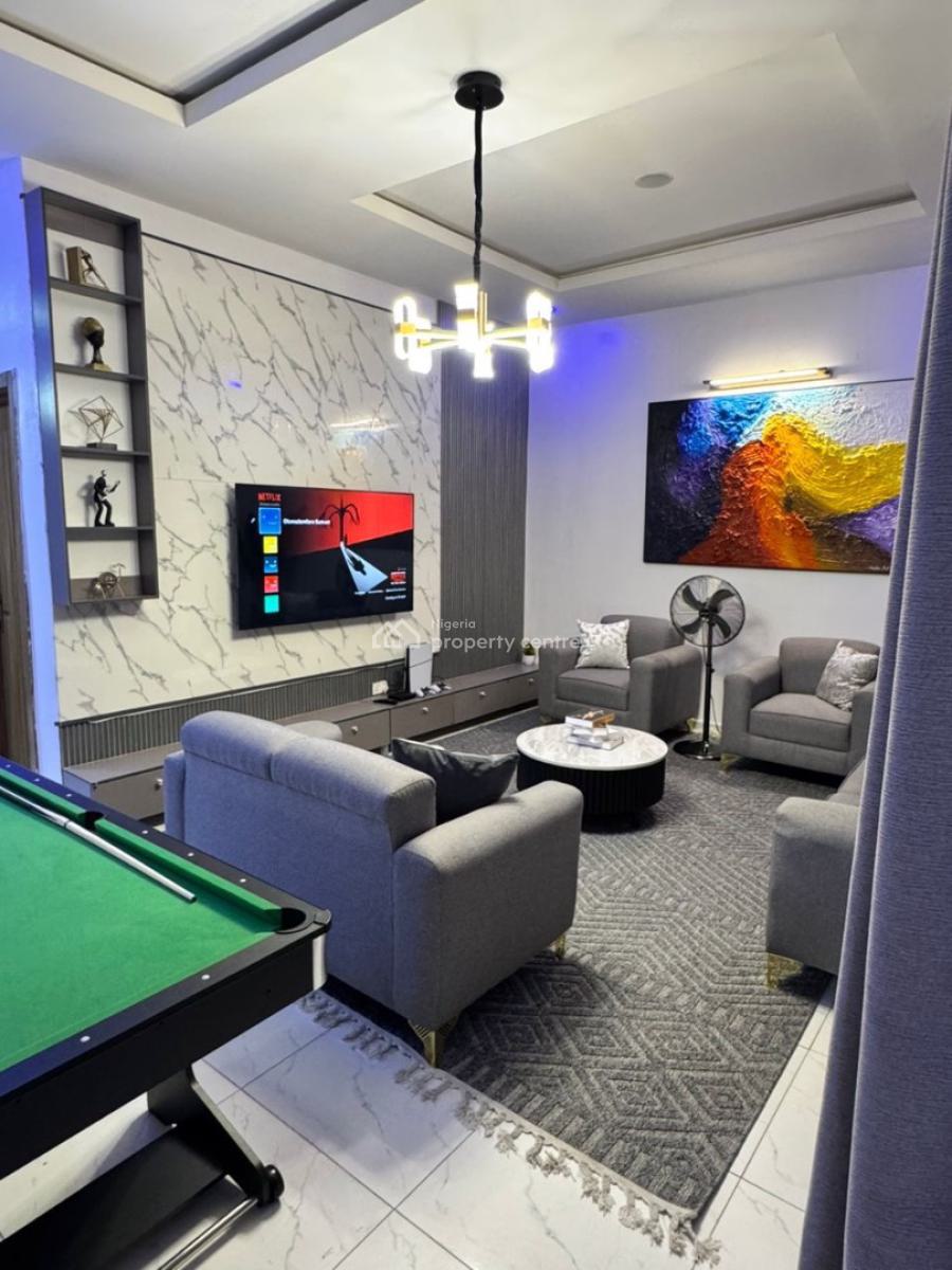 Brand New 3 Bedroom Luxury Apartment with Ps5 and Snooker, Royal Pine Estate, Orchid Road, Lekki Phase 2, Lekki, Lagos, Flat / Apartment Short Let