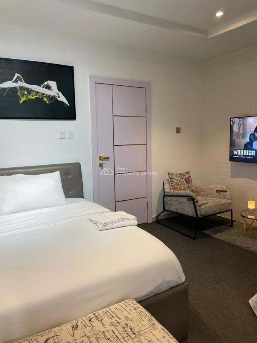 Spacious Furnished Room & Parlour ( Miniflat ) with Open Kitchen Plan, Off Adewunmi Adebimpe Street, Lekki Phase 1, Lekki, Lagos, Mini Flat (room and Parlour) for Rent