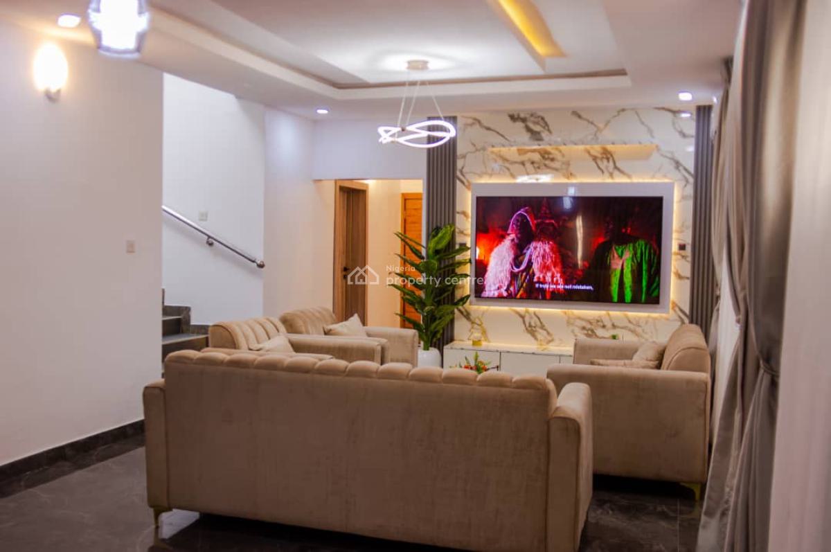 Fully Furnished 4bed Room Self Compound, Ajah, Lagos, House for Rent