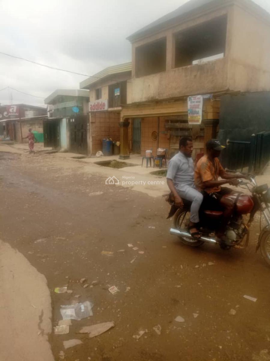 Half Plot of Land with Structure on Mafoluku Road Oshodi, Mafoluku Road, Mafoluku Oshodi, Mafoluku, Oshodi, Lagos, Commercial Land for Sale