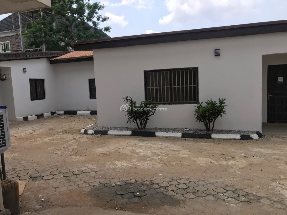 Well Refurbished 2 Bedroom Bungalow,office/business Use,on The Road, By The Ademola Adetokunbo Way, Wuse 2, Abuja, Office Space for Rent