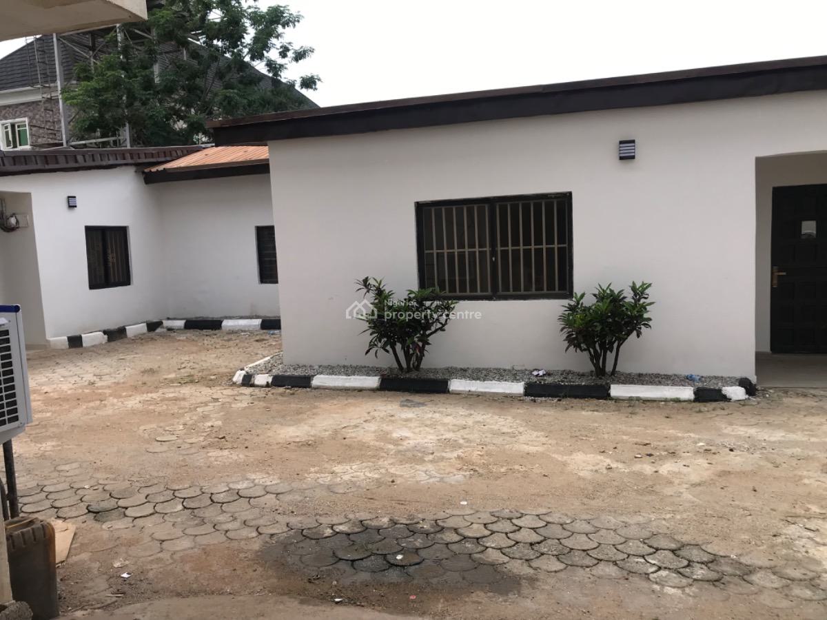 Well Refurbished 2 Bedroom Bungalow,office/business Use,on The Road, By The Ademola Adetokunbo Way, Wuse 2, Abuja, Office Space for Rent