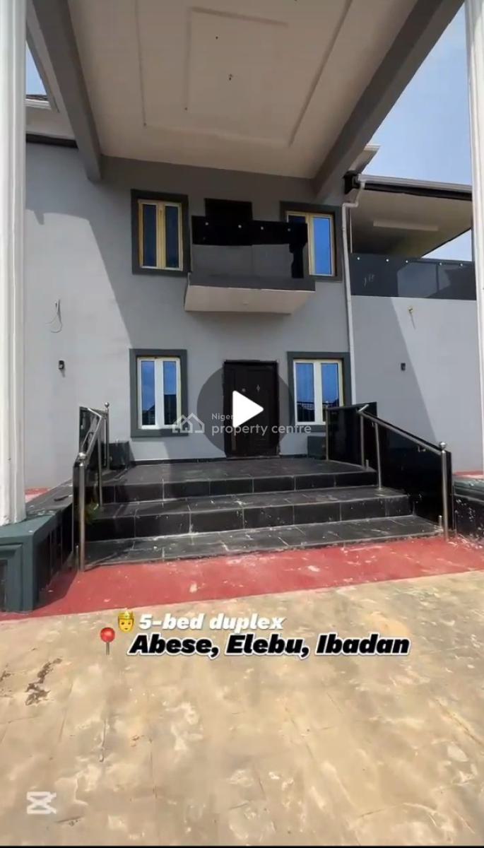 Standard 5 Bedroom Duplex at Abese Elebu Oluyole Extension Ibadan, Abese Elebu Oluyole Extension Ibadan, Oluyole, Oyo, Detached Duplex for Sale