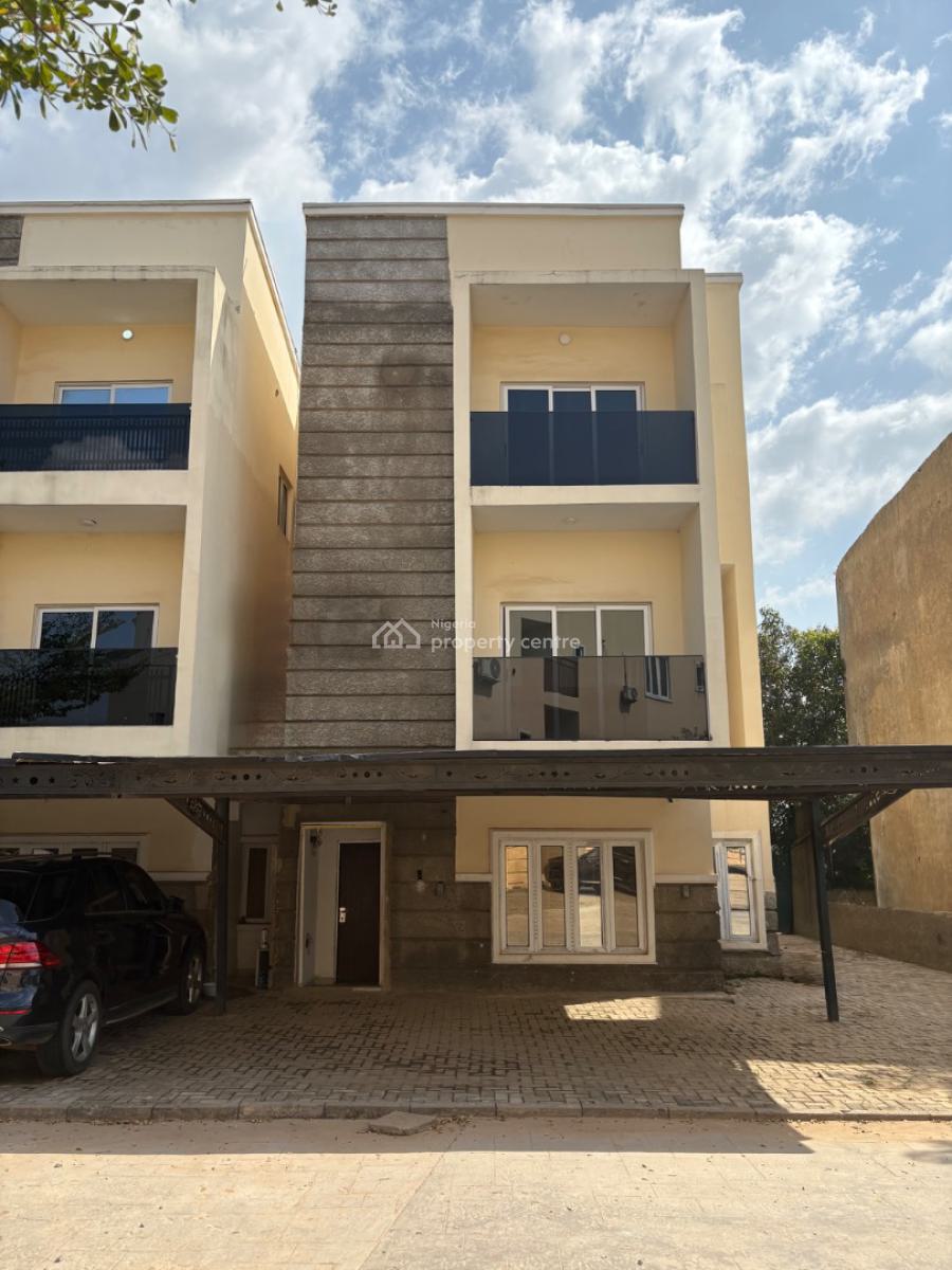 Luxury 4 Bedroom Terrace Duplex with a Room Bq, Corner Piece, Jabi, Abuja, Terraced Duplex for Sale