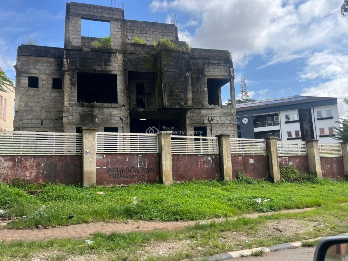 1700sqm Land Size with Uncompleted Building, Wuse 2, Abuja, Commercial Land for Sale