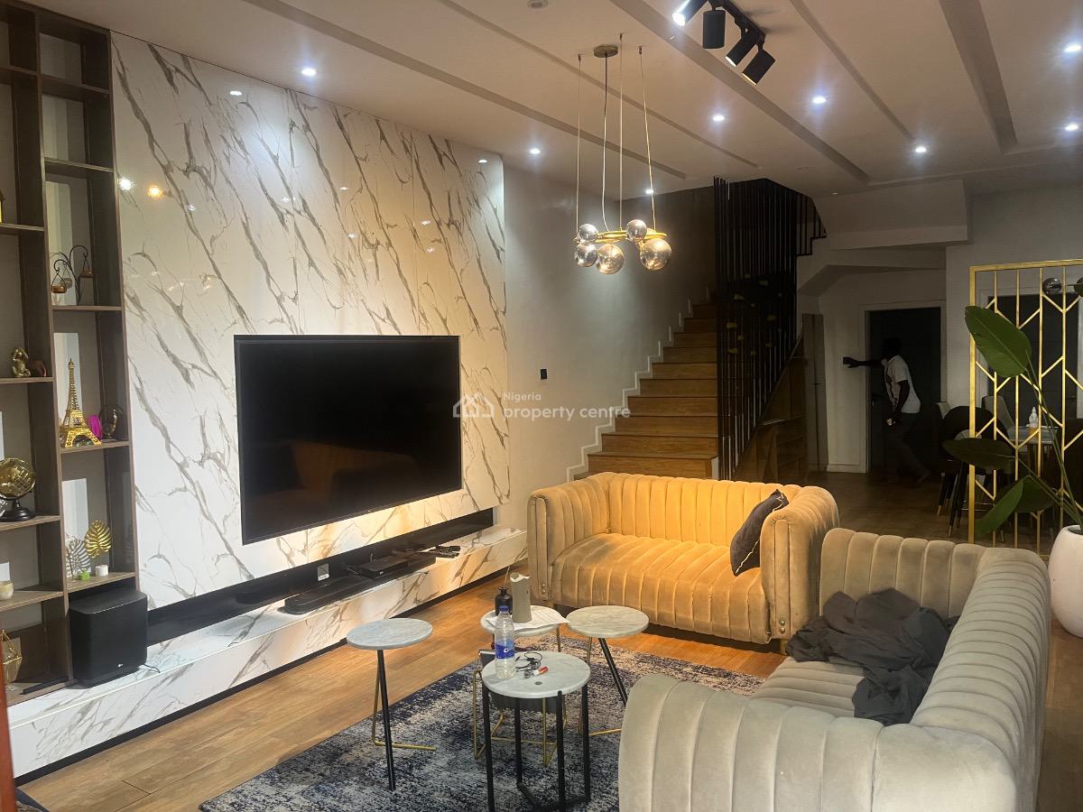Luxury Fully Furnished 4 Bedrooms Detached House with a Bq, 11 Off Eletu Way, Lekki, Lagos, House for Rent