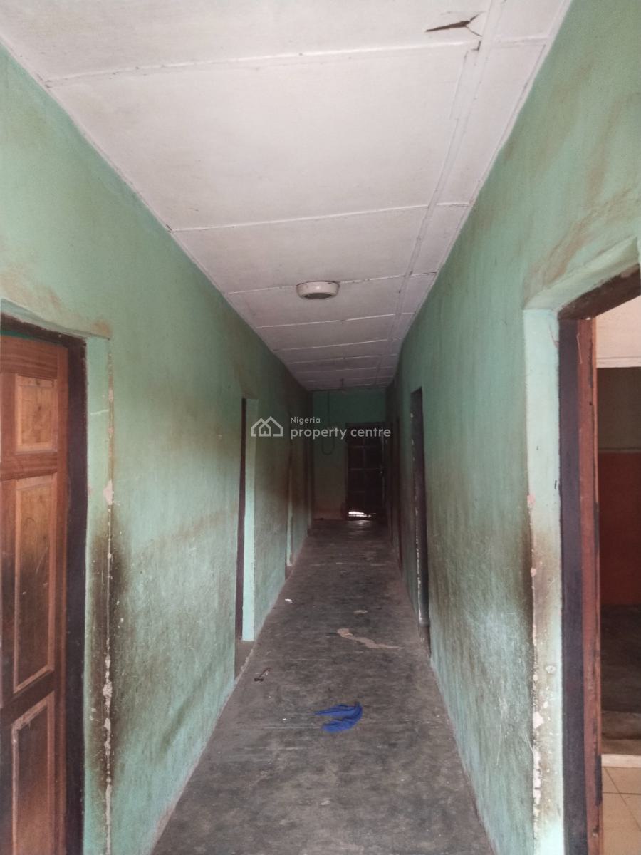 8 Nos Rooms, Bq Kitchen and  1no Shop on Half Plot of Land with Cofo, Otun Road Akute Ogun State Accessible From Ojodu Berger, Akute, Ifo, Ogun, Detached Bungalow for Sale