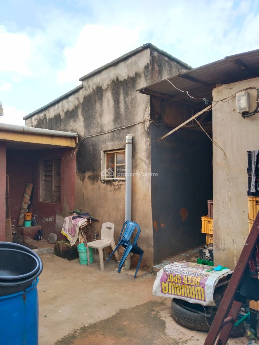 a Bungalow of 2 Units of Room Self Contain, 1 Unit of Mini-flat & Units of Shops, Otun Road, Akute, Ifo, Ogun, Detached Bungalow for Sale