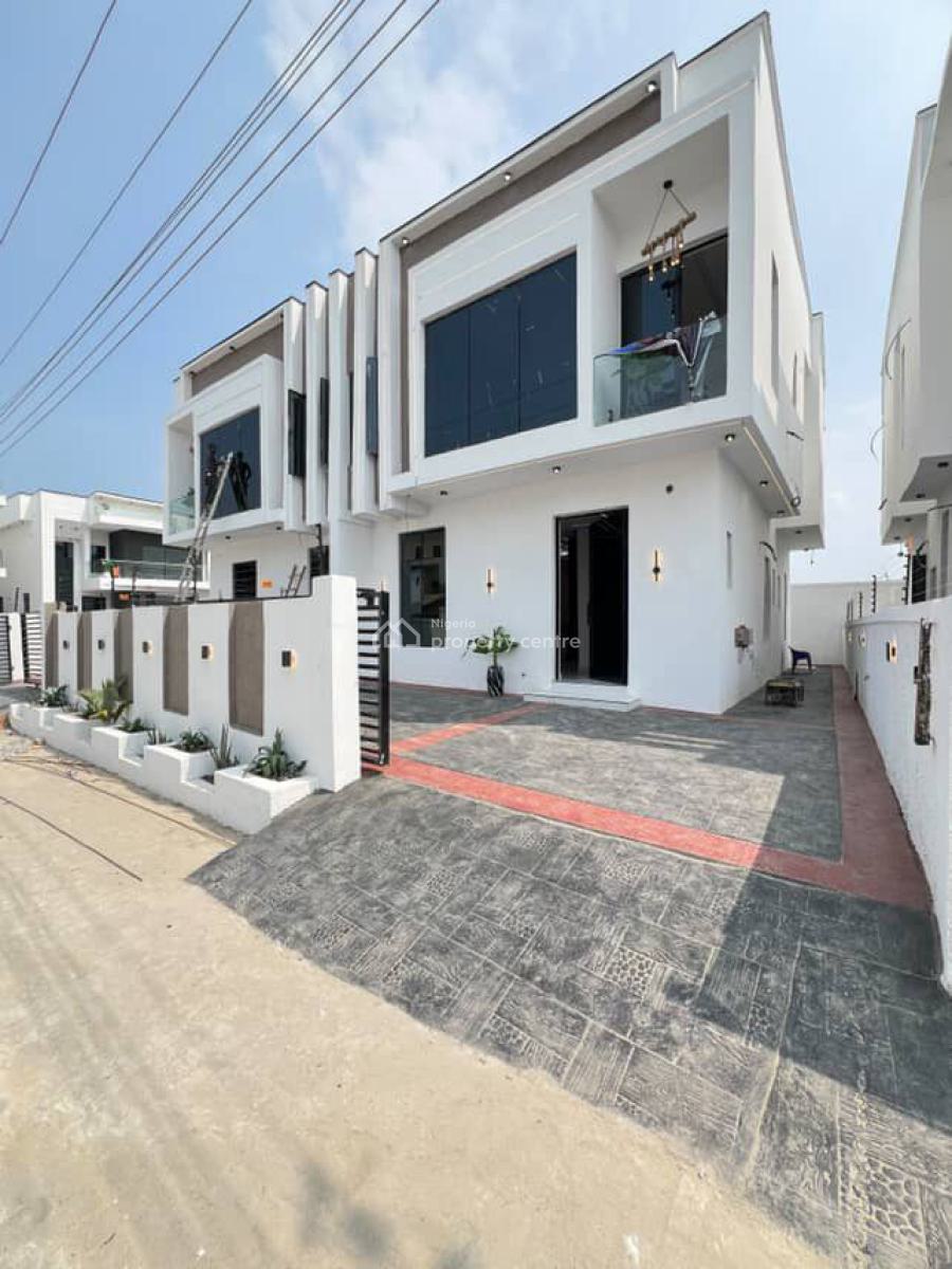 4 Bedroom Semi Detached Duplex with Bq- Gov Consent, Lekki Palm City Estate, Addo Road, Ajah, Lagos, Semi-detached Duplex for Sale