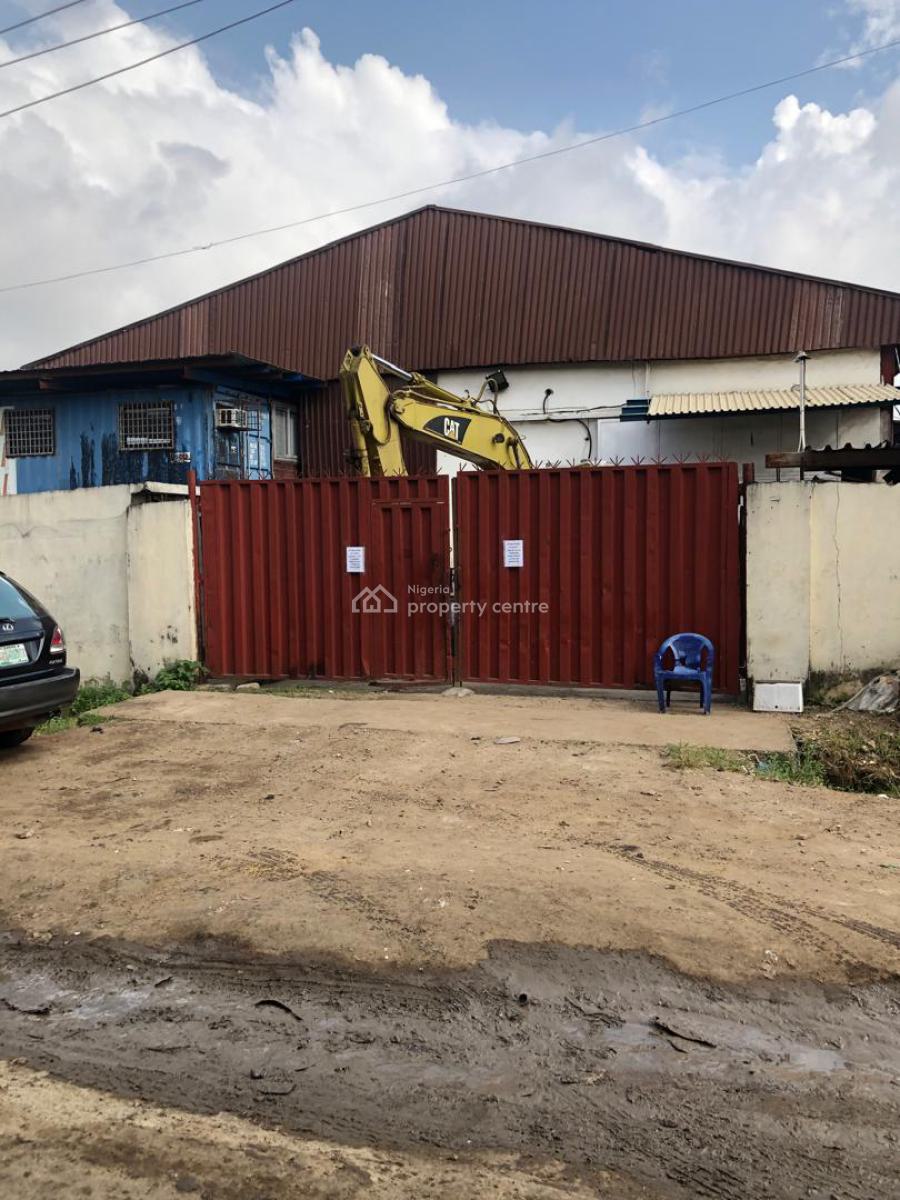 a Bay Warehouse on 1800sqm Land., Under Bridge, Oregun, Ikeja, Lagos, Warehouse for Sale