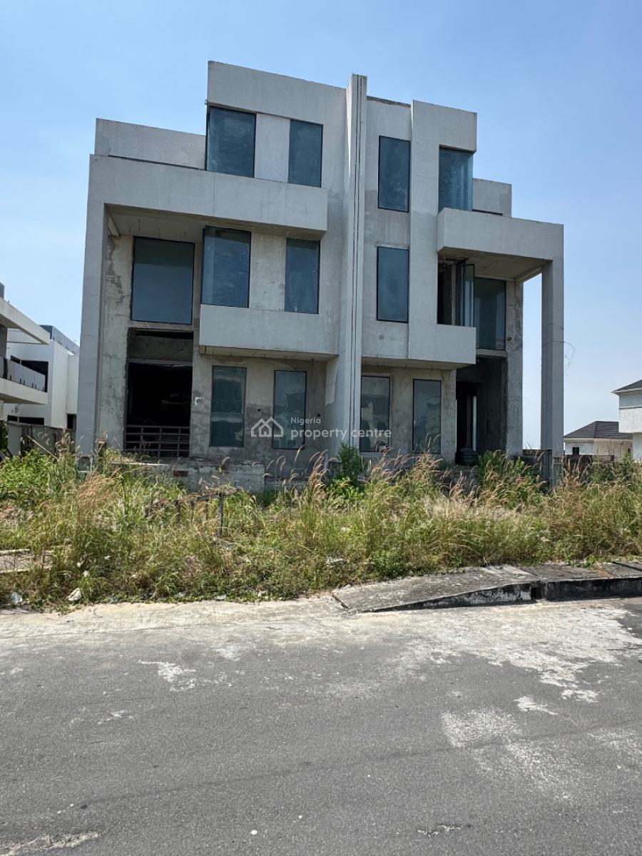 Buy & Finish to Your Taste--- 5 Bedroom Semi-detached Duplex with Swimmi, Ikate, Lekki, Lagos, Detached Duplex for Sale