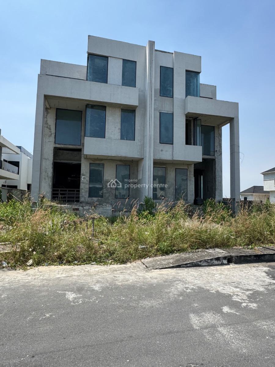 Buy & Finish to Your Taste--- 5 Bedroom Semi-detached Duplex with Swimmi, Ikate, Lekki, Lagos, Detached Duplex for Sale