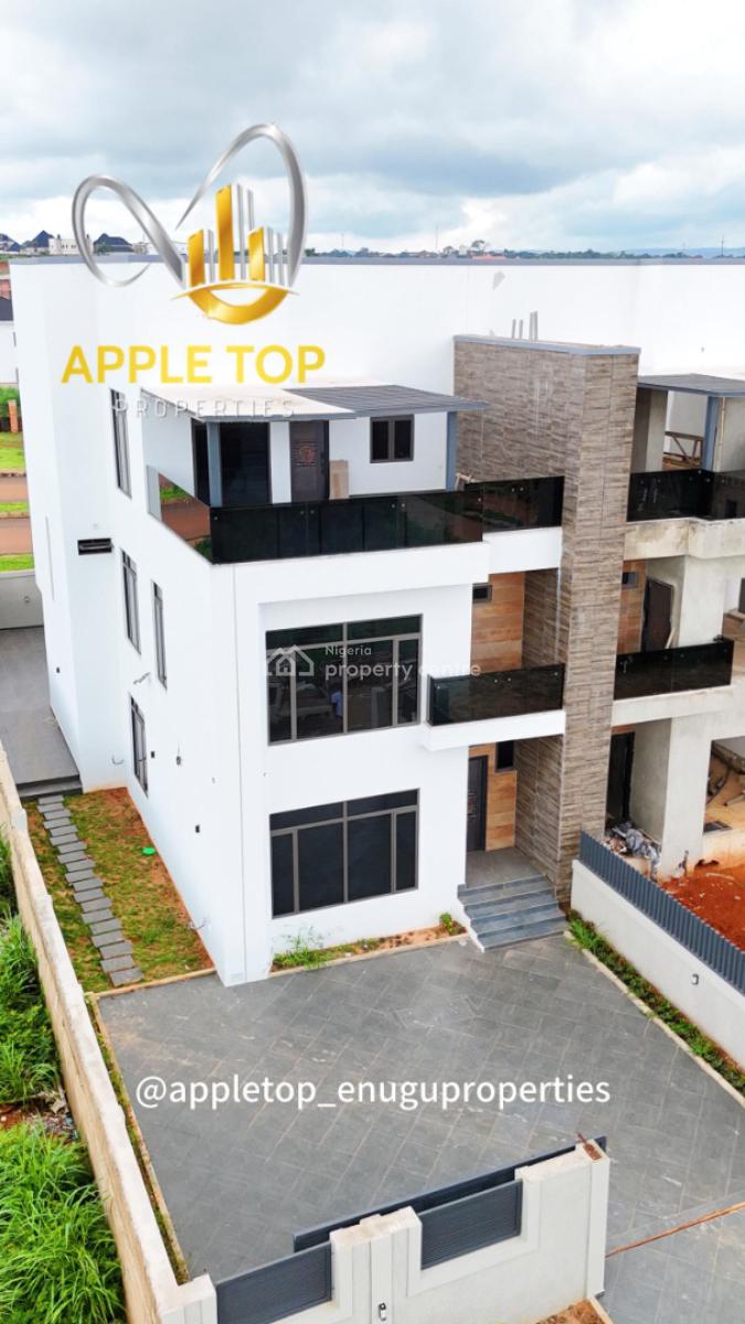 Luxury 5 Bedroom Duplex with Rooftop Balcony, Centenary City, Enugu, Enugu, Detached Duplex for Sale