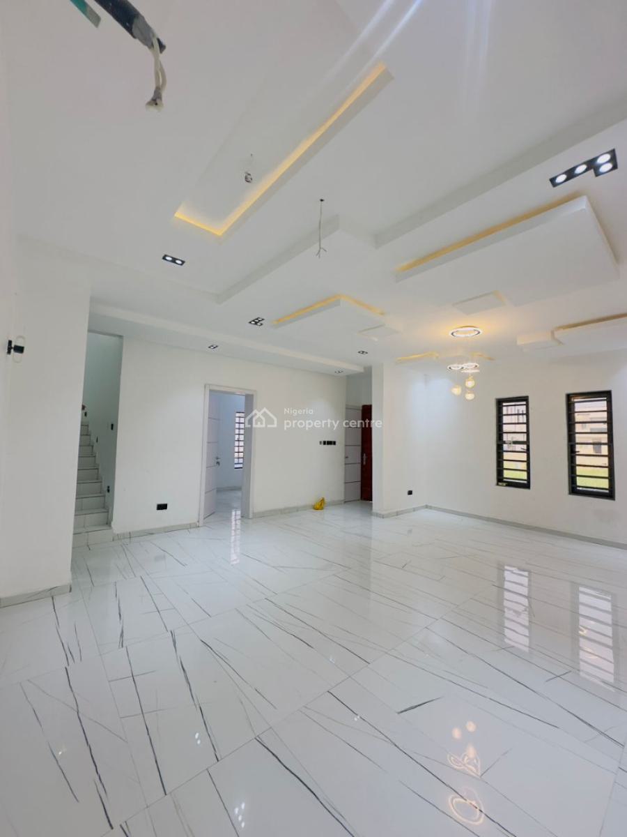 Contemporary 4 Bedroom Fully Detached Duplex with Swimming Pool, & Bq, Km 18 Coastal Road, Okun-ajah Rd, Meridian Boulevard Estate., Ajah, Lagos, Detached Duplex for Sale