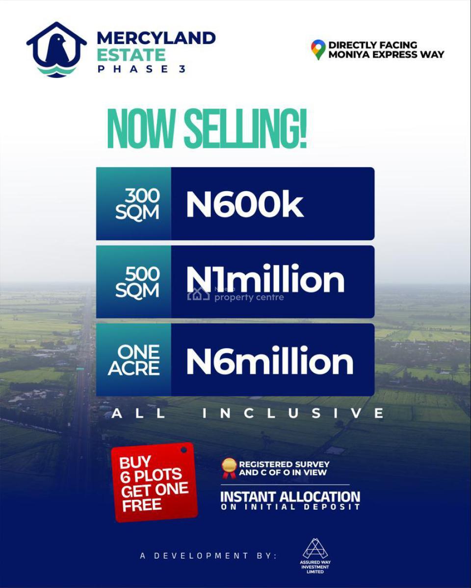 Affordable Land with Buy 6 Get 1 Free, Moniya - Ibadan, Ibadan, Oyo, Residential Land for Sale